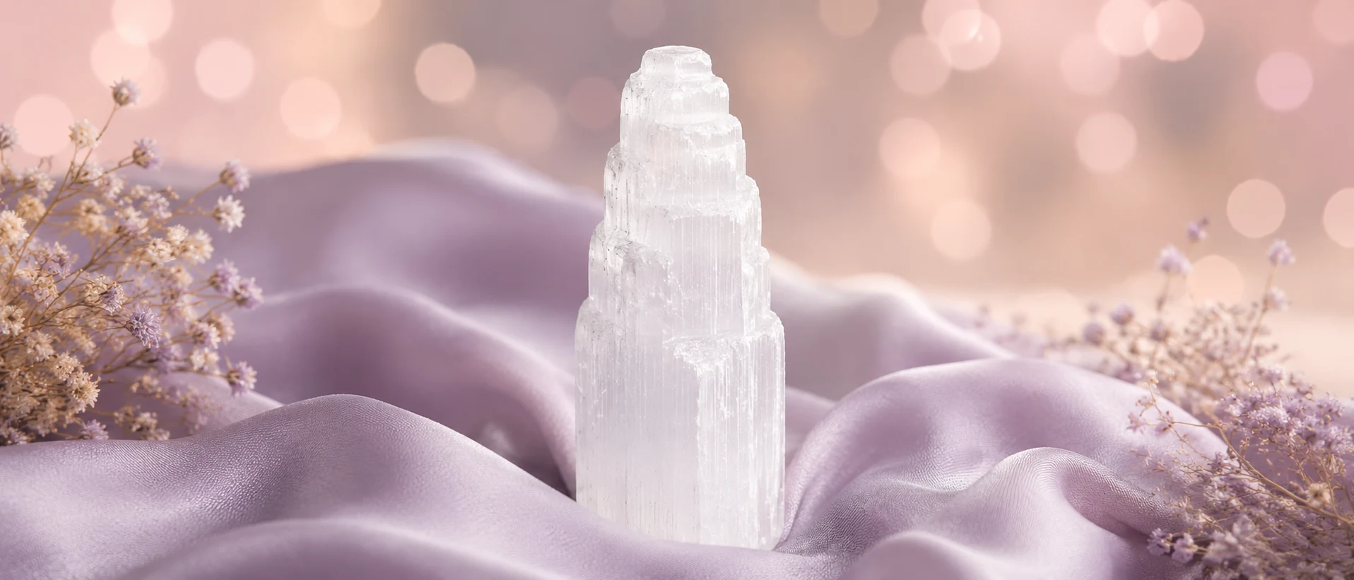 Selenite crystal meaning guide image