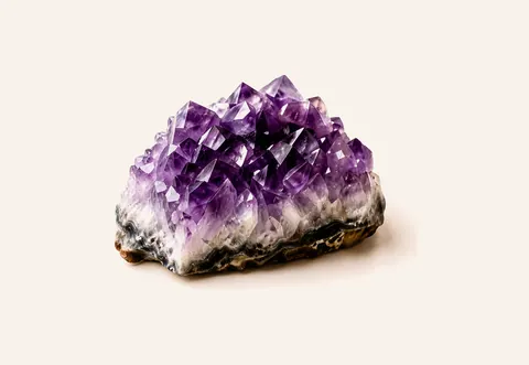 Purple Amethyst crystal for meditation