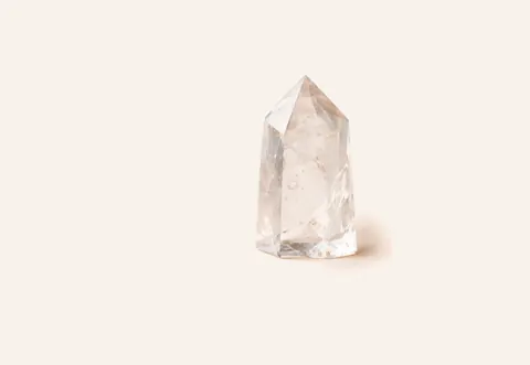 Clear Quartz crystal for intention-setting meditation